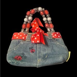 Bootie Bags Women's Mini Blue Jean Purse 7.5"
X 5"